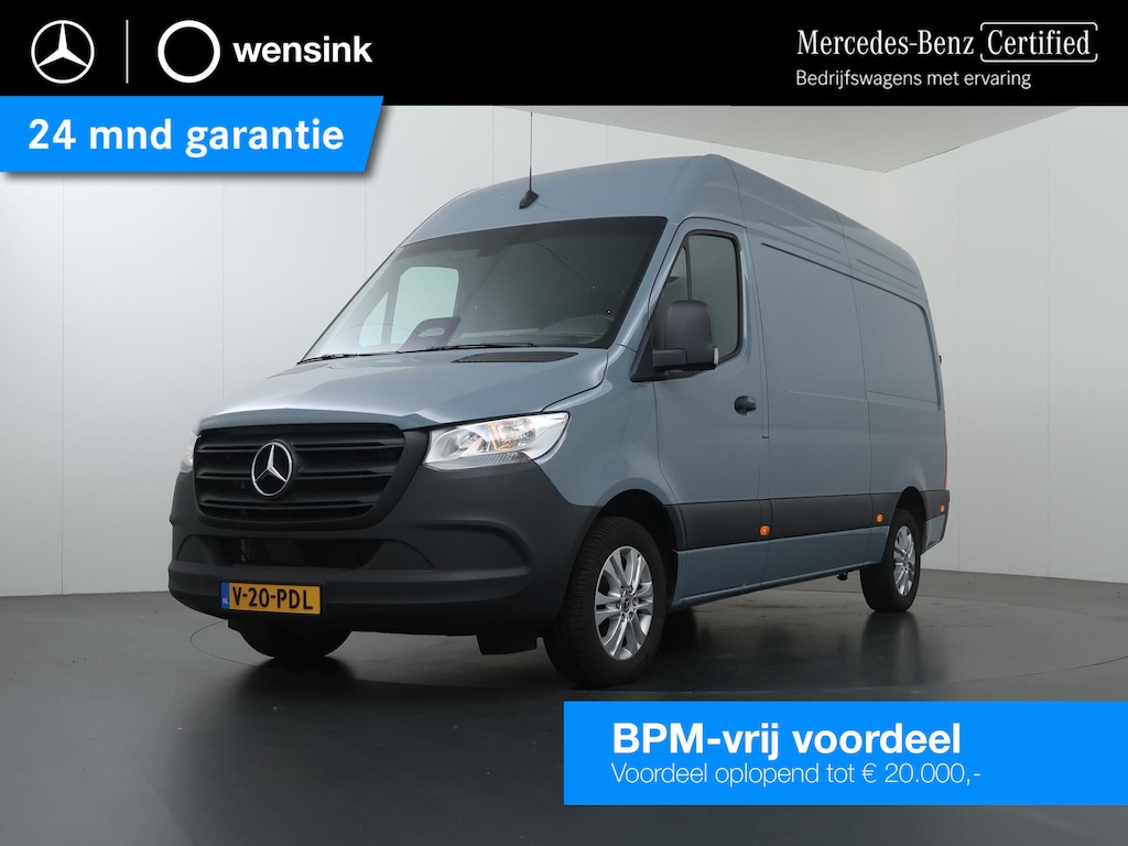 Mercedes-Benz Sprinter 317 CDI L2 H2 Pro | Verwarmde Chauffeursstoel | Bijrijdersbank | Spiegelpakket | Achteruitrijcamera | Airco | Cruisecontrol | Dodehoekassistent | 3500kg AHW | Certified |