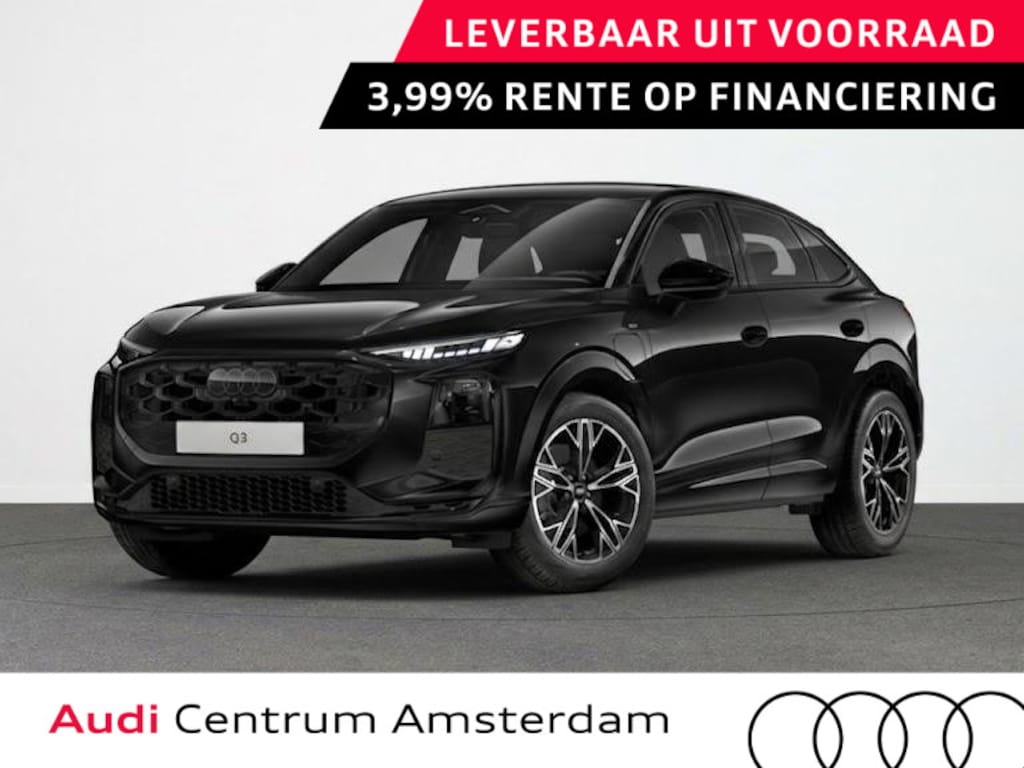 Audi Q3 Sportback S edition e-hybrid 272 pk | Techniekpakket plus | Optiekpakket zwart-glanzend | Trekhaak mech | Privacy glas |