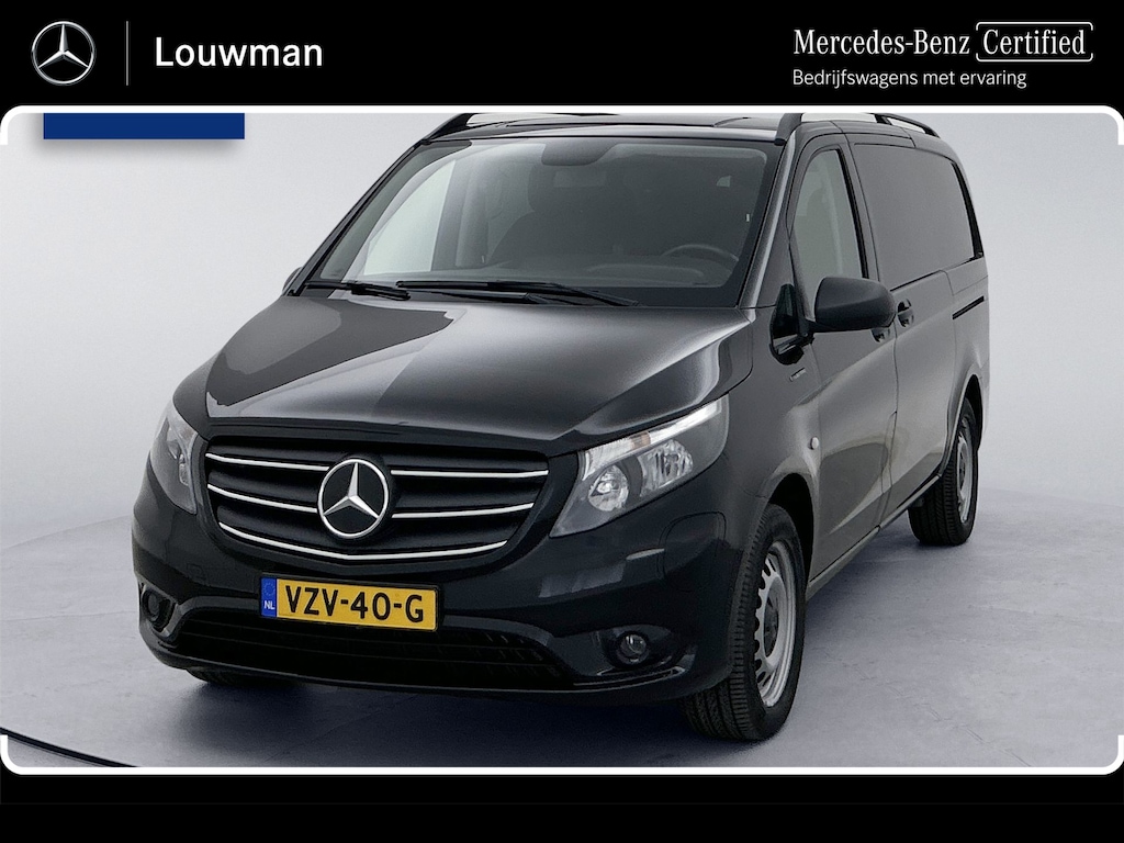 Mercedes-Benz eVito Lang 66 kWh DC 266km WLTP Dubbele cabine 5 zitplaatsen Navigatie Snelladen Camera Schuifdeur L+R Dubbele cabine