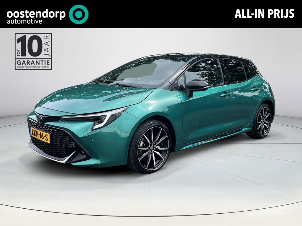Toyota Corolla Hybrid 140 GR Sport | Super green met zwart dak | Carplay | Parkeersensoren | 18 inch LM-velgen |