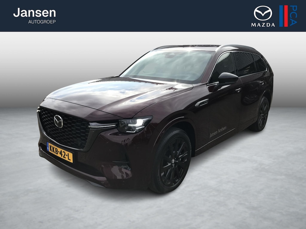Mazda CX-80 2.5 e-SkyActiv PHEV Homura 6p. , Demovoordeel € 10.373-, Convenience & Sound Pack, Leder, Adap.Cruise, Bose, 360 Camera, HUD, Stoelverwarming/ventilatie, LMV 20 Inch, Alarm klasse 3