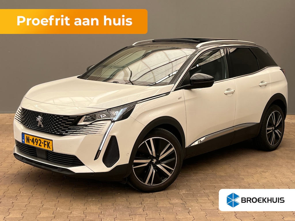 Peugeot 3008 1.2 PureTech Blue Lease GT VOL!! | Panorama Dak | Alcantara stoelen met elek. verstelling en Massage | Stoelverwarming | Elek. Achterklep | Adaptieve Cruise | Carplay | Apple Carplay/Android Auto|telefoonintegratie premium | Audio installatie premium | Cruise control adaptief met Stop&Go