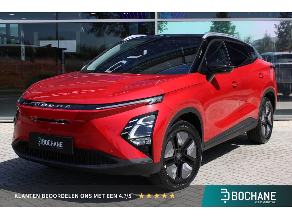 Omoda 5 EV Premium 61 kWh Bloodstone Red Carbon Crystal black roof
