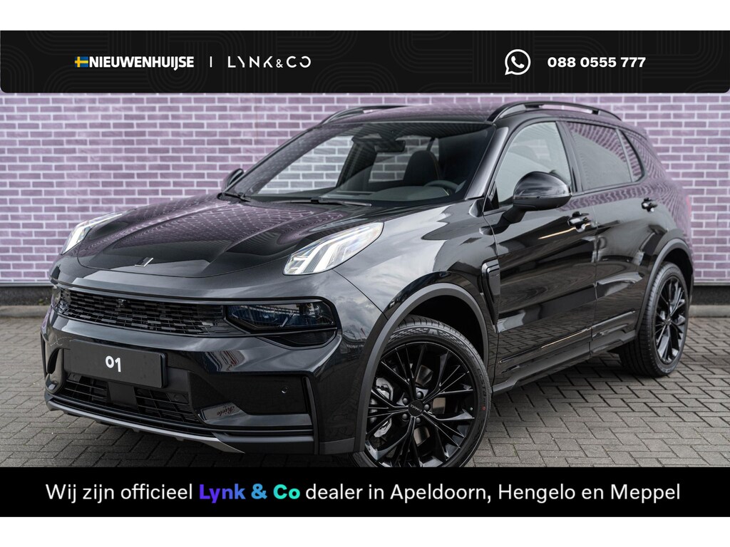 Lynk & Co 01 1.5 More PHEV | Panoramadak | Elektrisch/Schuifkanteldak | Adaptieve Cruise Control | 1800 kg trekvermogen | Dodehoekassistentie | Stoelverwarming | Stuurverwarming | Infinity Premium Audio Systeem | Apple Carplay/Android Auto | 360 graden Camera | 15,4 inch middendisplay | 20 inch lichtmetalen velgen | Lederen bekleding | Elektrisch bedienbare achterklep