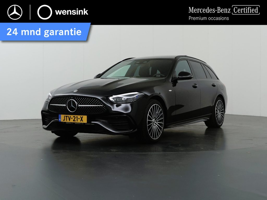 Mercedes-Benz C-klasse Estate 300e Business Solution AMG | Night | Panoramadak | Rij-assistentie Plus | Burmester | Digital Light | Sfeerverlichting | Memory stoelen |