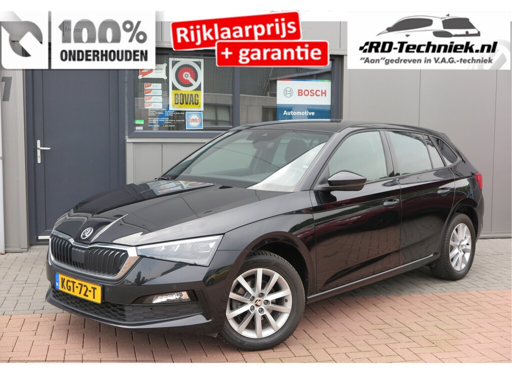 Skoda Scala 1.0 TSI 110pk H6 Sport Business. Panoramadak , Led, Stoelverwarming, Achteruitrijcamera , PDC , Carplay , (navigatie via carplay) DAB+