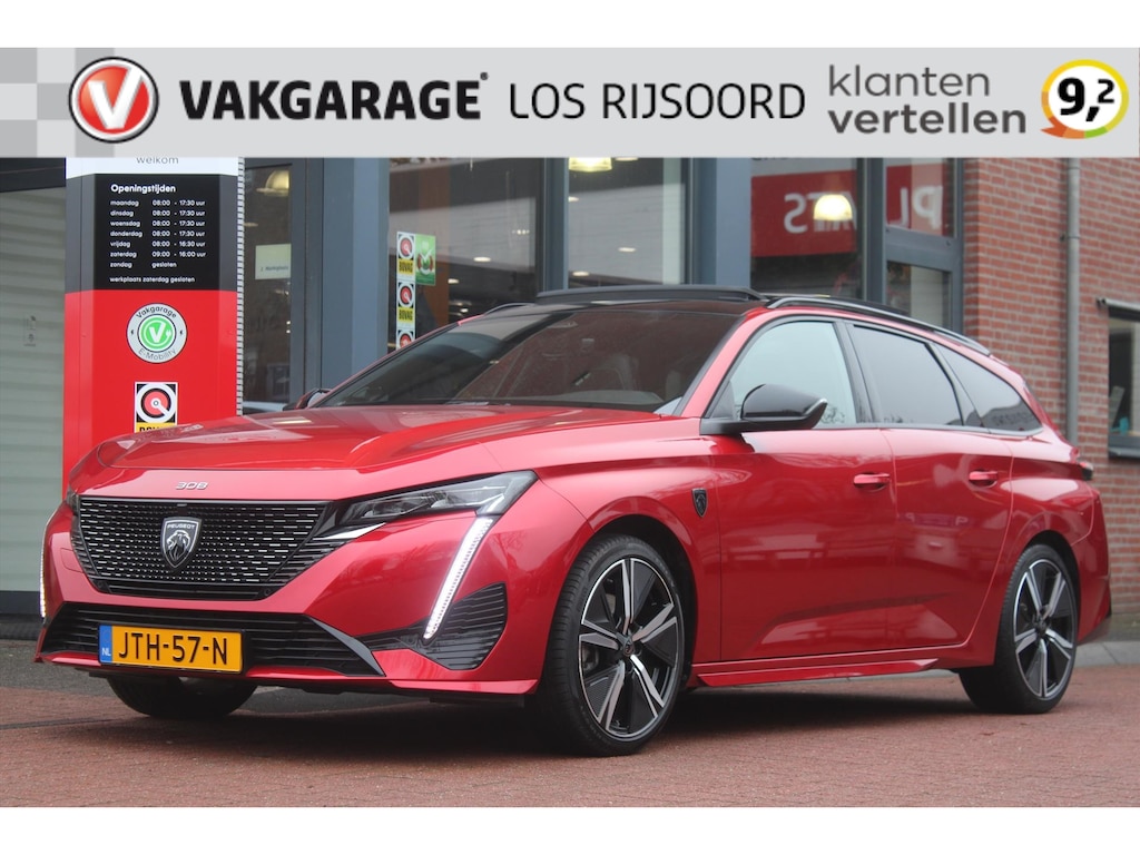 Peugeot 308 Sw 1.2 Puretech Aut. *GT* | Carplay | Schuifdak | Adaptive Cruise & Climate Control | Stoel & Stuurverwarming | Camera | PDC | Bluetooth |