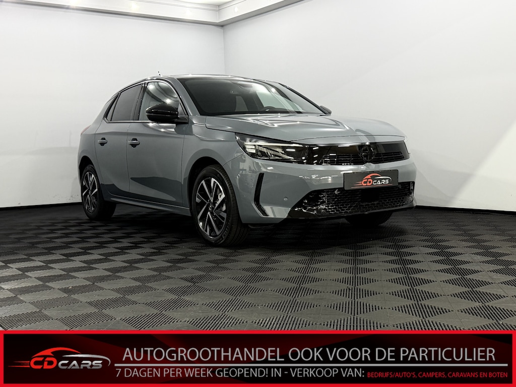 Opel Corsa 1.2 Turbo GS Camera, Half leder, Apple carplay, Cruise control, Rijstrook correctie, A start stop, Lichtmetalen velgen, 1 jaar garantie .