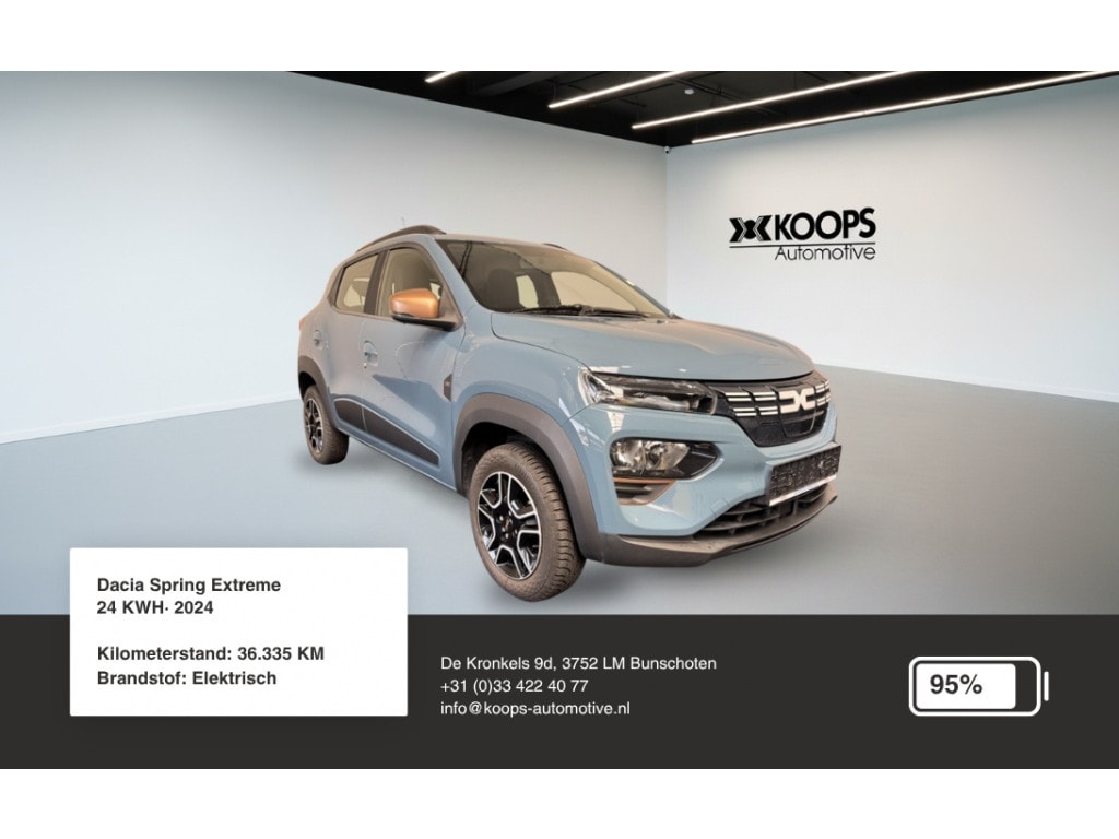 Dacia Spring Electric Extreme 24 KWH SOH 95% | Car play | Cruise control | Camera Airco