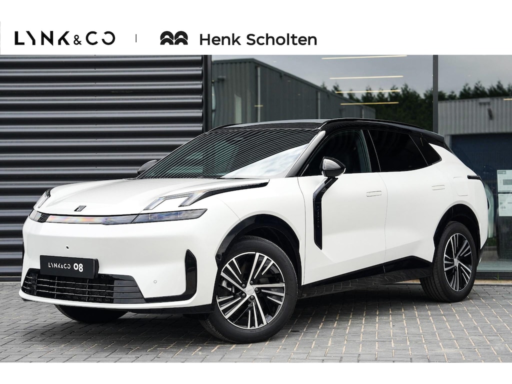 Lynk & Co 08 345PK Business Edition | Fiscale waarde €49.990 | 200km Hybride | High Beam LED | Panoramadak | 360° Camera | 19" Wielen | Stoelverwarming | Akoestisch glas | Elektrische stoelen met geheugen | Sfeerverlichting | Apple Carplay | Android Auto | Dodehoekassistent | Adaptive Cruise Contol met Stuurassistent | Keyless Entry