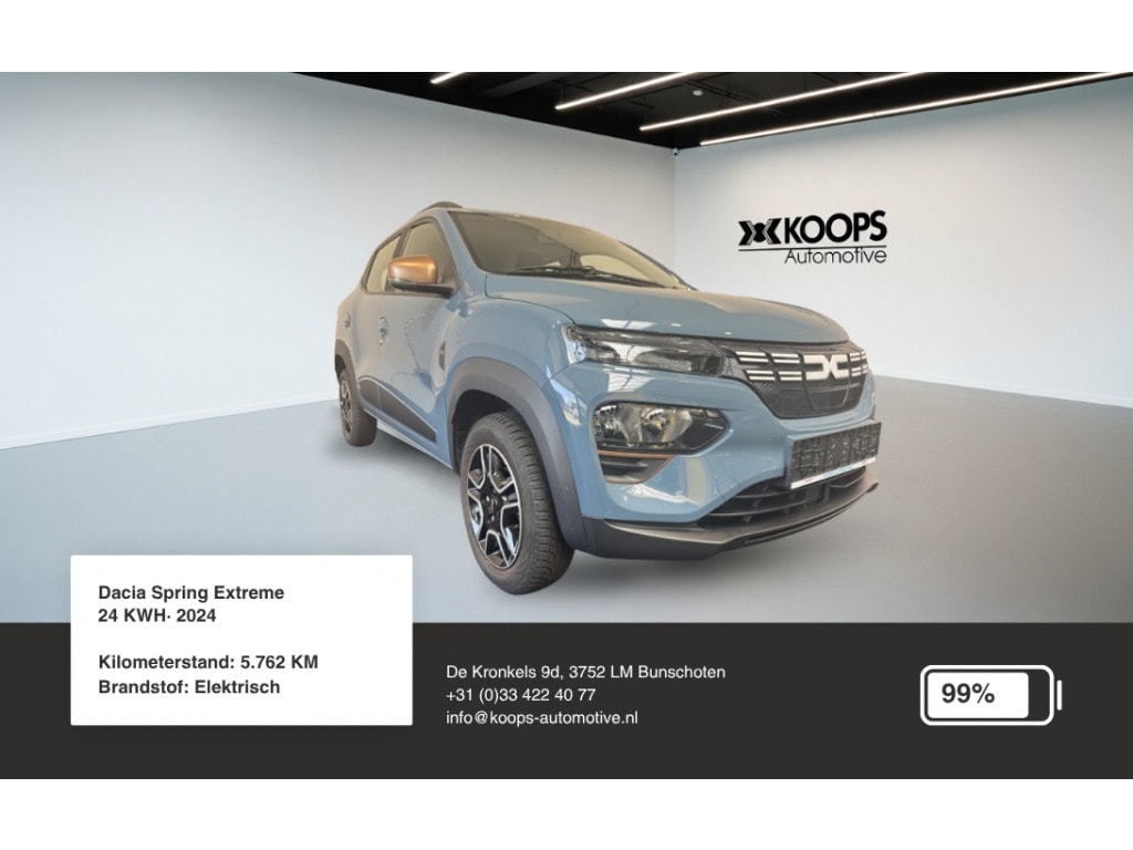 Dacia Spring Electric Extreme 24 KWH SOH 99% | Car play | Cruise control | Camera | Airco