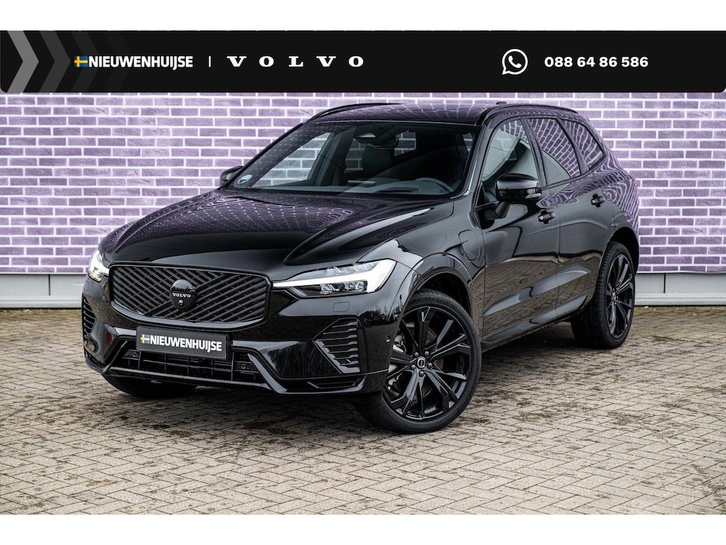 Volvo XC60 2.0 T6 Plug-in Hybrid AWD Plus Black Edition | Gratis Trekhaak | Harman Kardon Audio | Head-up Display | 360 Graden Camera | Panoramadak | Lichtmetalen Velgen 21 inch | Elektrisch Verstelbare Voorstoelen | Keyless Entry | BLIS