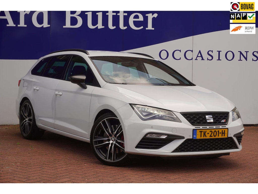 SEAT Leon ST 2.0 TSI CUPRA 300 / ORIG-NL / DCC / Virtual / Sfeerverlichting / ParelmoerWit / All-seasons / = ZOMER AKTIE !!