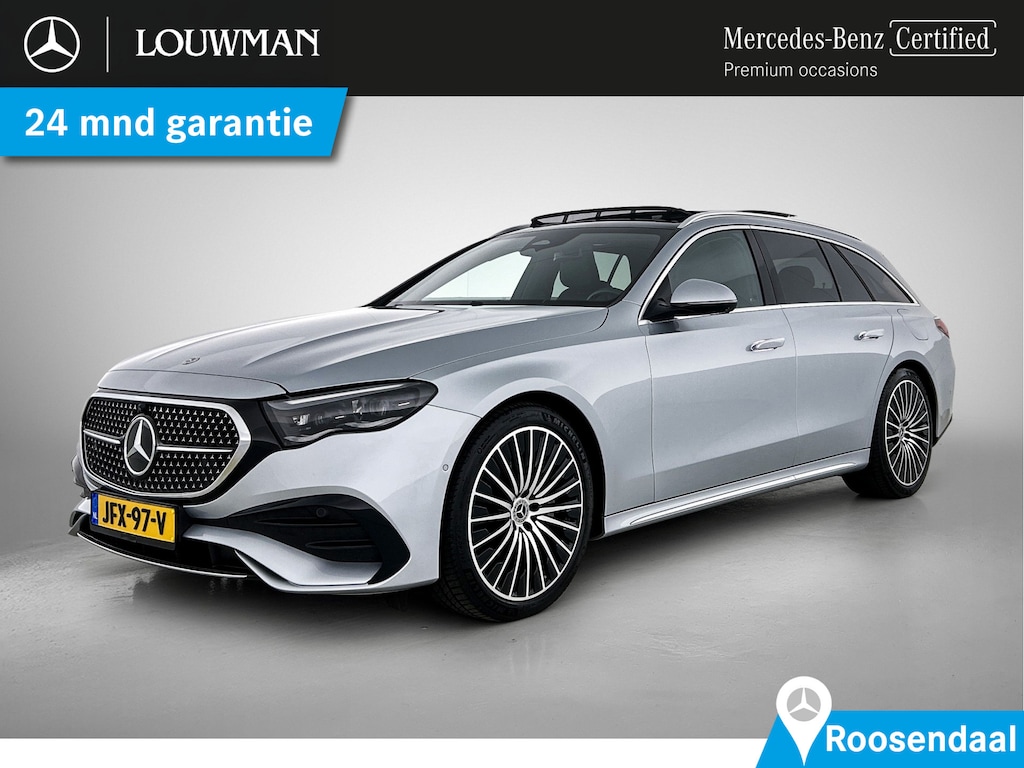 Mercedes-Benz E-klasse Estate 300 e AMG Sportpakket | Panoramadak | Alarm | Distronic | Memory | 360° Camera | Stoelverwarming - Ventilatie | Inclusief 24 maanden Mercedes-Benz Certified garantie voor Europa.