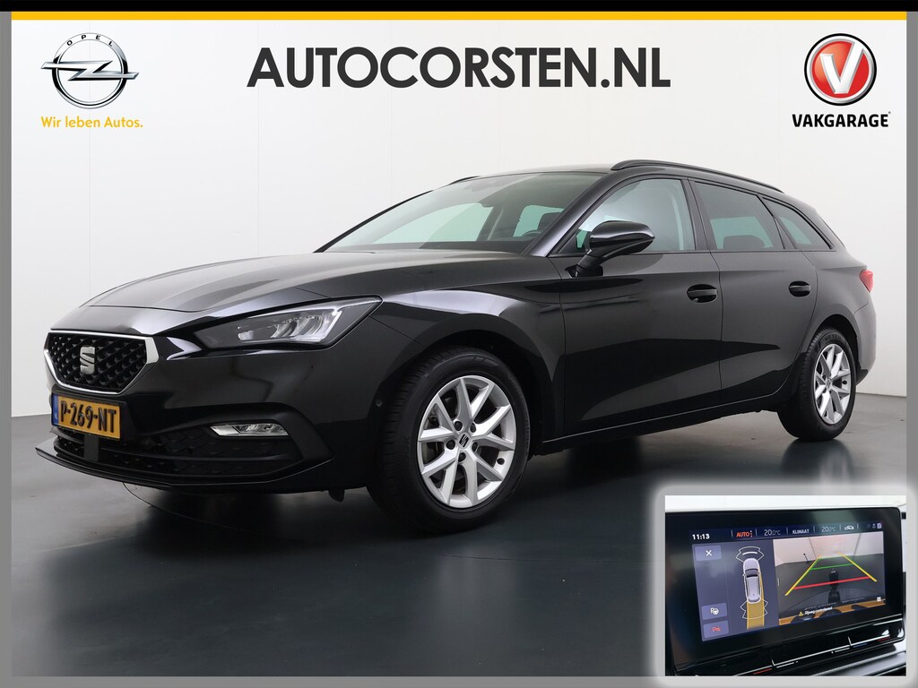 SEAT Leon Sportstourer 1.5T 131PK Adap.Cruise Trekhaak Camera Navi Apple Carplay Android Pdc 3-Zone Ecc Style Business Intense Lmv Led Bluetooth Keyless Isofix 1.400KG Trekgewicht Rijstrooksensor 1e Eigenaar Dealeronderhouden Origineel Nederlandse Auto