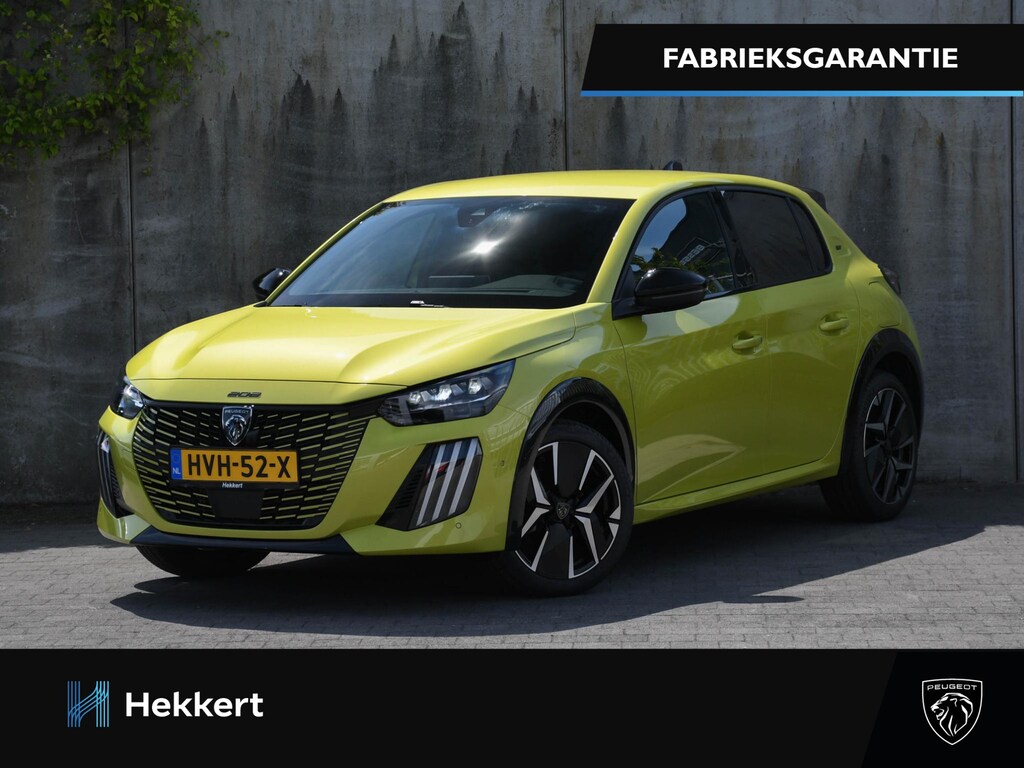Peugeot 208 GT 1.2 Hybrid 110pk Automaat PDC + CAM. VOOR | 17''LM | DODE HOEK | KEYLESS | APPLE-CARPLAY | DAB