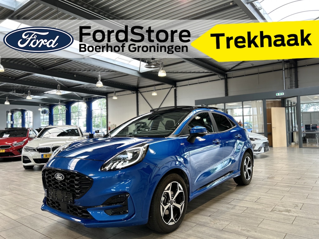 Ford Puma EcoBoost 125 pk Hybrid ST-Line | Trekhaak | Winter Pack | Adapt. Cruise | Pano | Full LED | Elektr. achterklep |