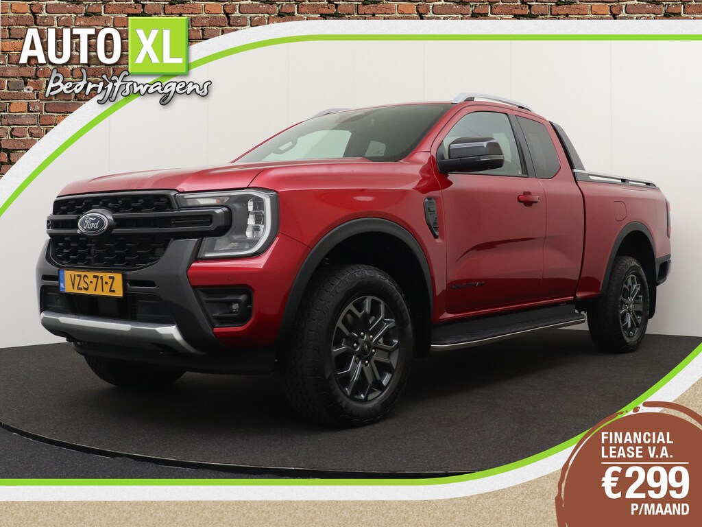 Ford Ranger 2.0D 204 PK Aut. Super Cab Wildtrak 4x4 Leder Trekhaak 3500KG  Adap.Cruise