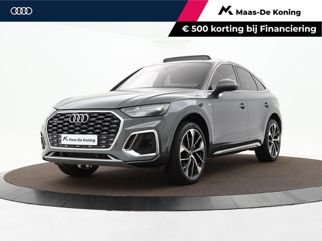 Audi Q5 Sportback 55 TFSIe 367pk S-Tronic S Edition · Panoramadak · Camera · B&O Sound · Elek. Bestuurdersstoel · Dodehoeksensor · 21"Velgen ·