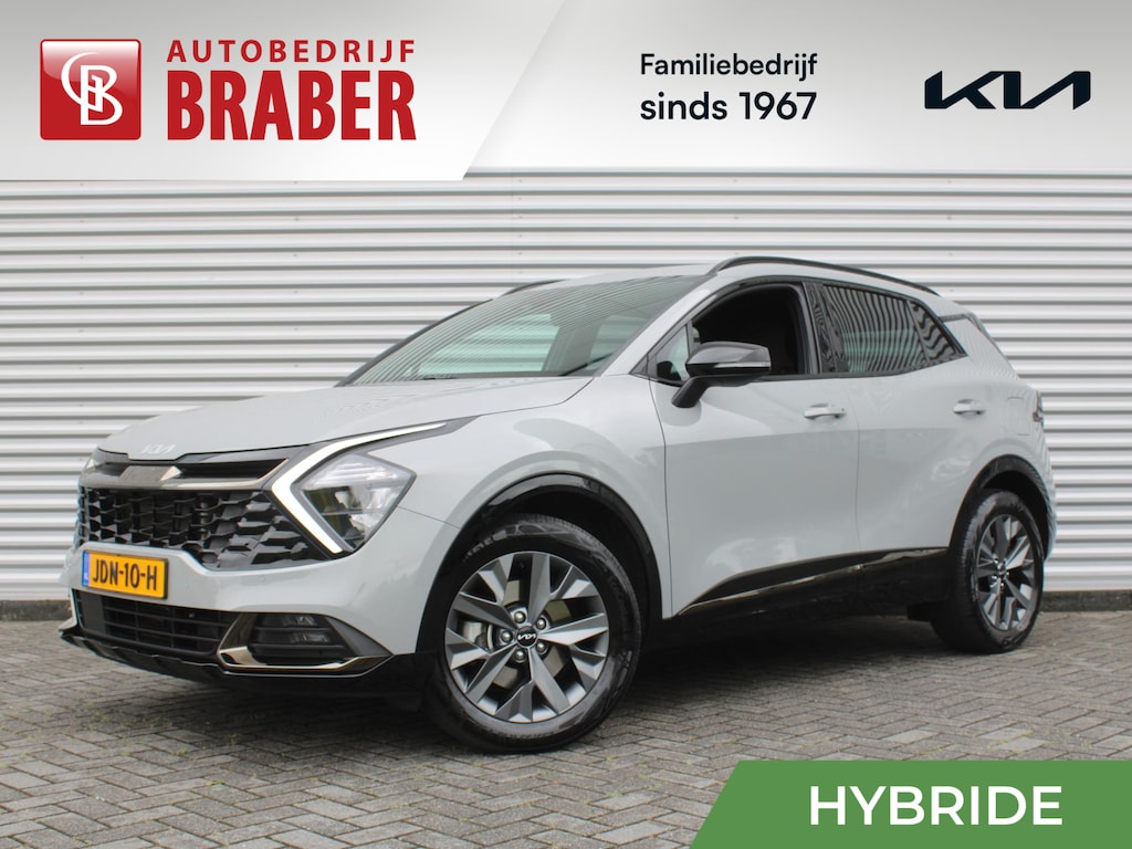 Kia Sportage 1.6 T-GDi Hybrid Dark Edition | Stuur-/stoelverwarming v+a | Camera | Elek. stoelverstelling | 18" LM | Cruise adapt. | Navi | Clima | Half leer/suède |