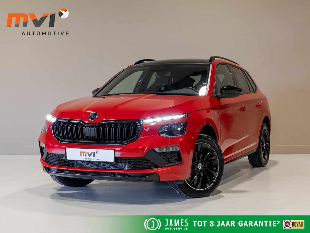 Skoda Kamiq 1.5 TSI ACT Monte Carlo Facelift / 150pk / Panorama dak / Achteruitrij camera / Stoelverwarming / Dodehoek herkenning /