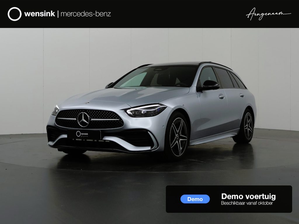 Mercedes-Benz C-klasse Estate 180 Business Solution AMG | Night pakket | Panoramadak | Trekhaak | Verwarmde stoelen |