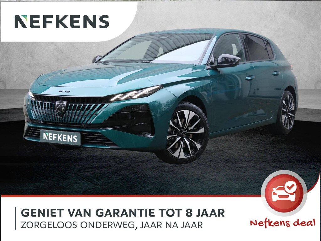 Peugeot 308 Allure Hybrid 145 pk Automaat | Tot 8 jaar Garantie! | AGR sportstoelen | Rondom Camera | Stoel- en stuurverwarming | Keyless entry en start |