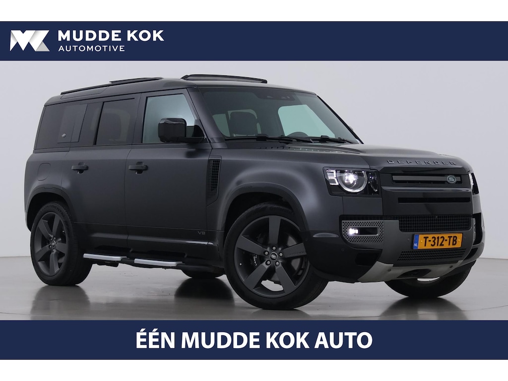 Land Rover Defender 110 P525 Carpathian Edition | 5.0 V8 | Luchtvering | Treeplanken | Meridian Surround | Koelbox | Trekhaak | ClearSight