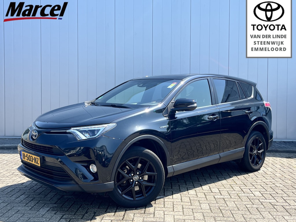 Toyota RAV4 2.5 Hybrid Black Edition Dealer Onderhouden Panorama Leer Alcantara Parkeer Sensoren Stoel verwarmd