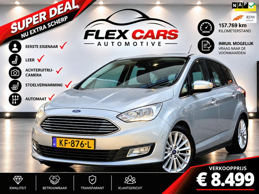 Ford C-Max 1.5 Titanium|Achteruitrijcamera|Leer|Stoelverwarming