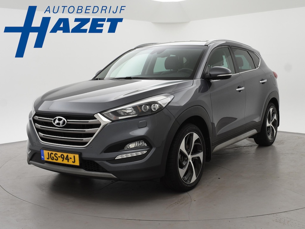 Hyundai Tucson 1.6 T-GDi 177 PK PREMIUM + AFN. TREKHAAK 1900 KG! | LEDER | STOELVERW. V+A | CAMERA