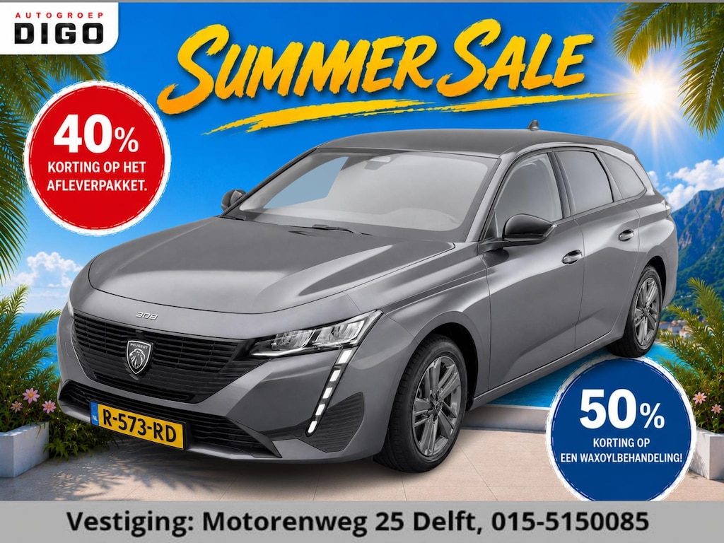 Peugeot 308 SW 1.2 BUSINESS 130 PK NAVI 1e EIG. GARANTIE 10-2032* SLECHTS 27.000 KM. NL AUTO! PDC. APPLE CARPLAY & ANDROID AUTO .