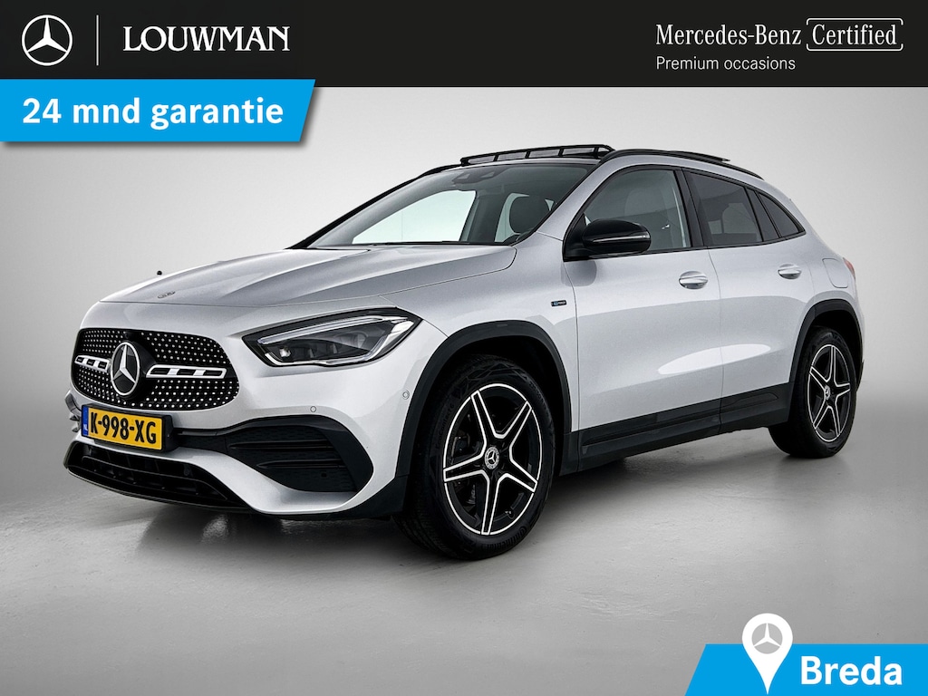 Mercedes-Benz GLA 250 e Business Solution AMG Limited | Trekhaak | AMG Line | Night Pakket | Panoramadak | Memory Stoelen | Parkeerpakket met achteruitrijcamera. Inclusief 24 maanden MB Certified garantie voor Europa.