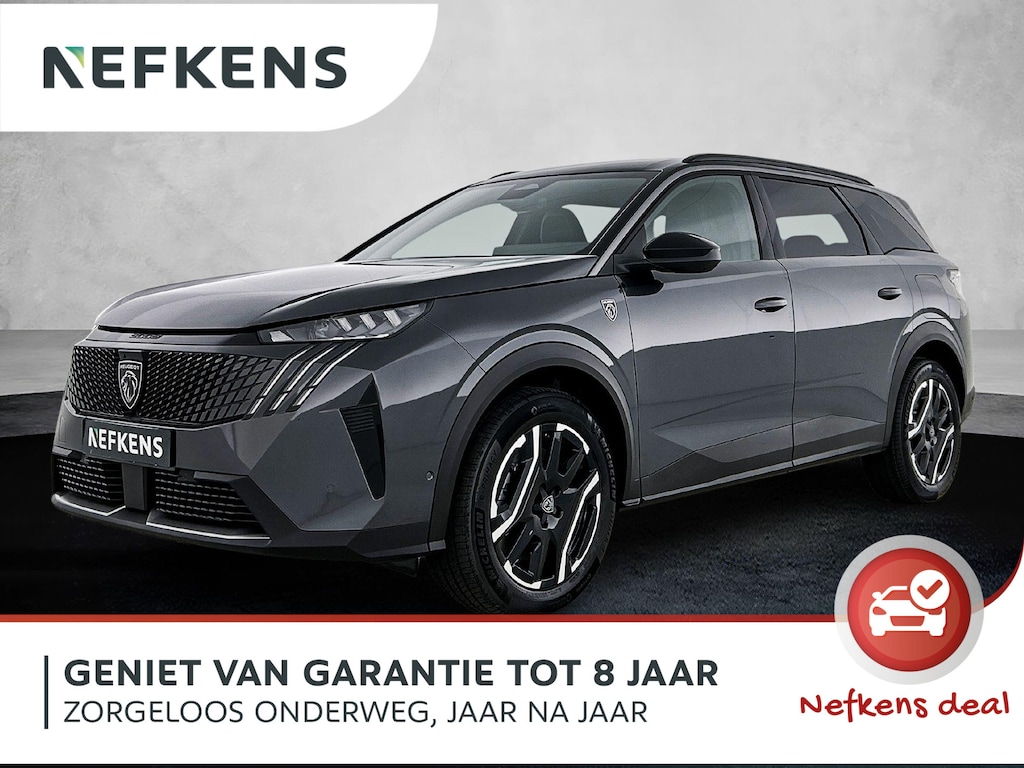 Peugeot 5008 1.6 Plug-in Hybrid 225pk GT 7p Automaat | Schuif-/kanteldak | Elektrisch Verstelb. Bestuurdersstoel | Navigatie | Climate Control | 360 Camera | Matrix-LED | Stoelverwarming |