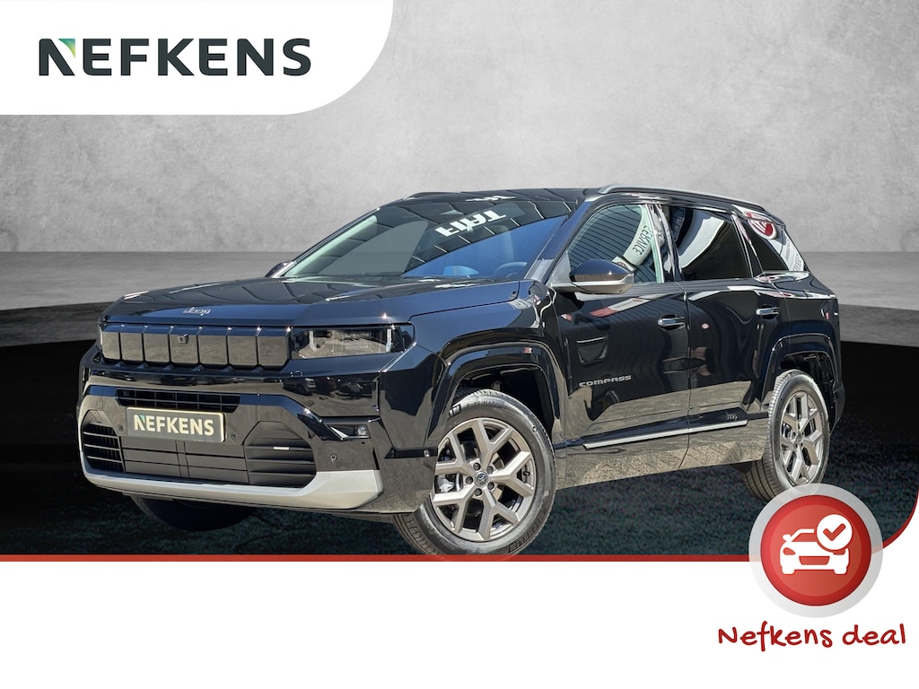 Jeep Compass 1.2 e-Hybrid First Edition | Elektrisch glazen schuif-/kanteldak | Rondomzicht camera | Parkeersensoren v+a