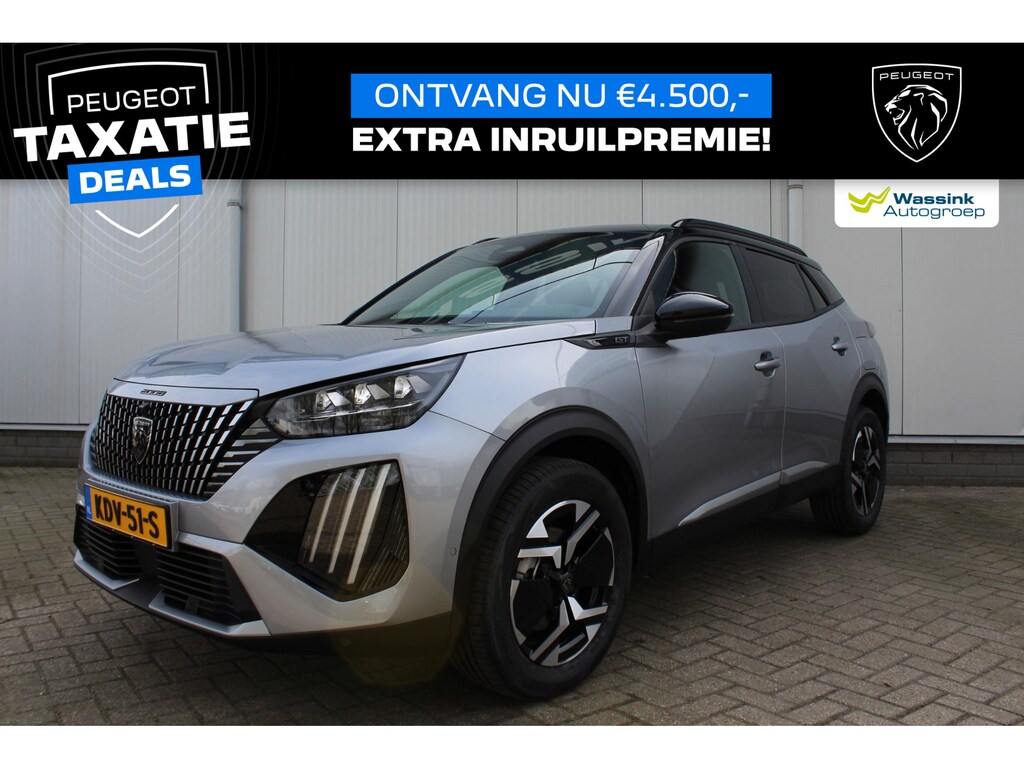 Peugeot 2008 1.2 Hybrid 145 GT VOORRAAD VOORDEEL  500,-  extra inruil | Alcantara Executive Interior | Navigatie | Parkeercamera | Parkeersensoren | LED |