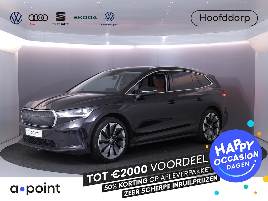 Skoda Enyaq iV 60 180 pk | SOH 93,53% | Suite interieur | Navigatie | Parkeersensoren | Achteruitrijcamera | Lederen bekleding | Matrix LED koplampen | Autom. airco (3 zones) | Stoelverwarming |
