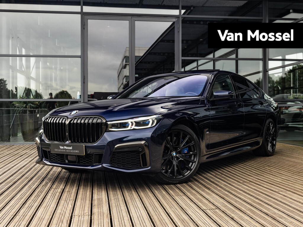 BMW 7-Serie 750i xDrive High Executive | M-SPORT | TANSANITBLAU | INTEGRAL ACTIVE STEERING | STOELMASSAGE | STOELVENTILATIE | SCHUIF-KANTELDAK | TREKHAAK | HEAD-UP | SOFTCLOSE | DRIVING ASSIST.PROF | HARMAN KARDON |
