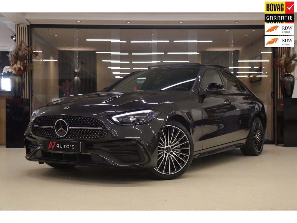 Mercedes-Benz C-klasse 300 E AMG Line / PANO/HUD/CARPLAY/SFEERVERLICHTING/BOMVOL