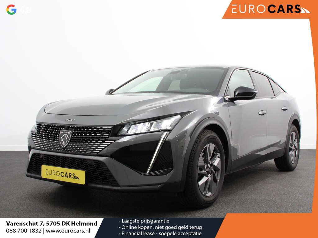 Peugeot 408 1.2 Allure Hybrid 145pk e Automaat Climate Control Navigatie Apple Carplay / Android auto PDC VA + Camera Adaptive Cruise Control 19" LM Velgen Full LED