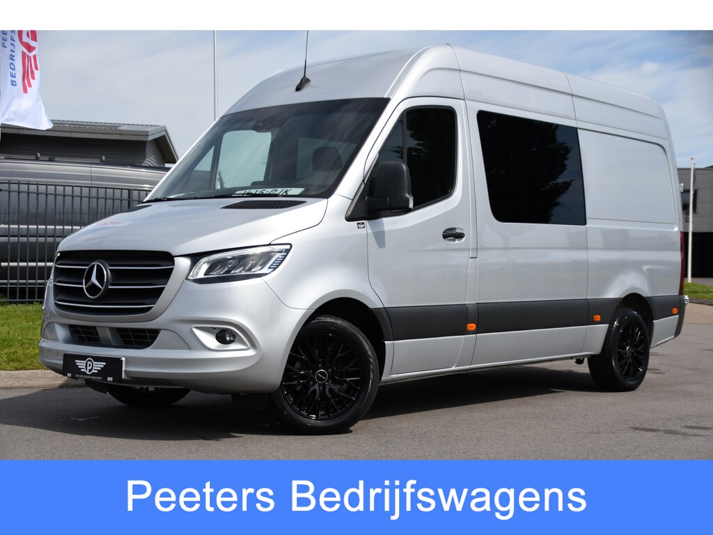 Mercedes-Benz Sprinter 316 2.2 CDI L2H2 DC PB Edition Adaptieve Cruise, Camera, Carplay, LED, 164pk, Stoelverwarming, Trekhaak, Automaat, 10,5'' Mbux, Standkachel, Uniek!