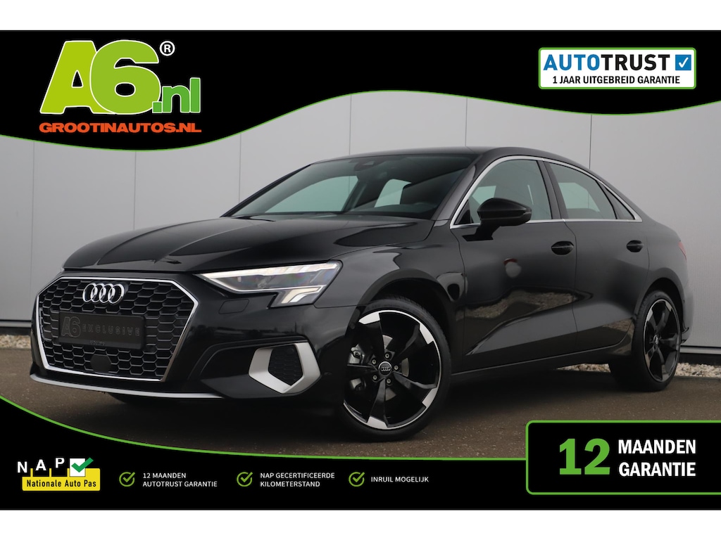 Audi A3 Limousine 30 TFSI Advanced edition Automaat 18 inch RS Look Velgen Sportstoelen Full LED Navigatie Carplay Android Clima Cruise Lane Assist