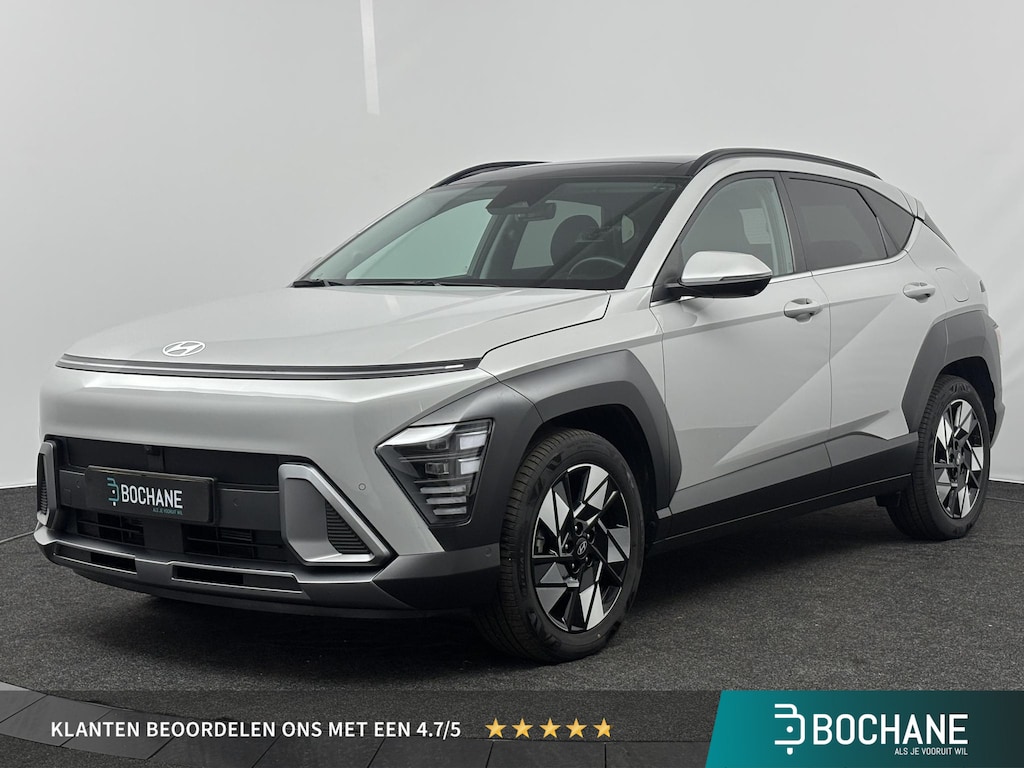 Hyundai Kona 1.6 GDI HEV Premium Sky | Leder | Schuif/Kanteldak | Stoel & Stuur Verwarming |