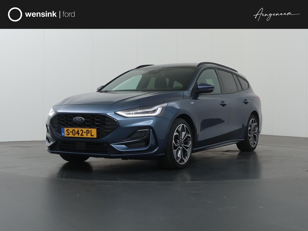 Ford Focus Wagon 1.0 EcoBoost Hybrid ST Line X | Panormadak | Winterpakket | Cruise Control Adaptief | Head-Up | Elektr. Achterklep | 18" Lichtmetalen Velgen | Parkeercamera |