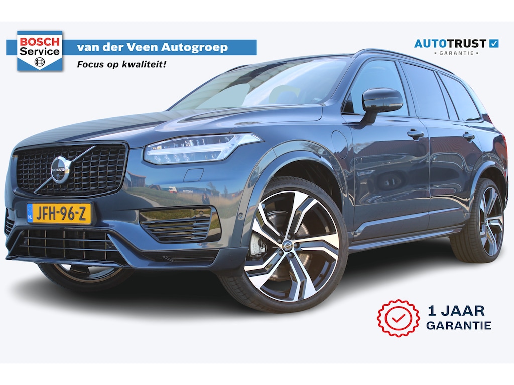 Volvo XC90 2.0 T8 Recharge AWD Ultra Dark | Incl. 12 maanden garantie | SOH 100% | 7 persoons | Panorama dak | Massage stoelen | Stoel & Stuur verwarming | Stoelventilatie | Memory seats | Stoelverwarming achter | 360° Camera | Elektrische kofferklep | Bower & Wilkins | Head-Up display | Keyless entry/start | Standkachel | Apple CarPlay/Android Auto |