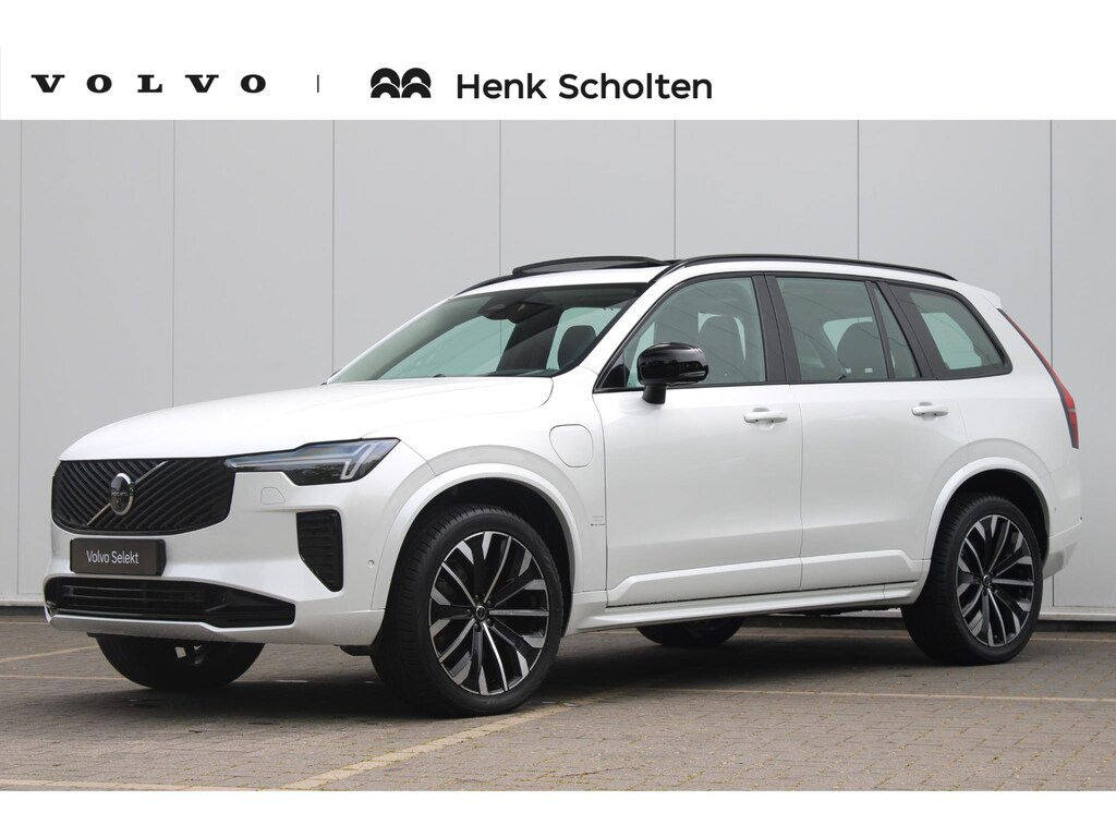 Volvo XC90 T8 Plug-in hybrid AWD Ultra Dark | Semi-elektrische Trekhaak | Luchtvering | Elektr. Schuif-/Kanteldak | Head up display | 360 graden camera | Premium Audio by Bowers&Wilkins | Verwarmbare voorstoelen met massagefunctie en ventilatie
