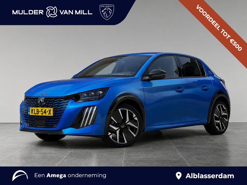 Peugeot 208 GT 1.2 Hybrid 145pk e-DCS6 | ADAPTIVE CRUISE | KEYLESS ENTRY | 360° CAMERA | NAVI | LEDER/STOF | DODEHOEKBEW. | DAB+ | CLIMA | APPLE CARPLAY / ANDROID AUTO |