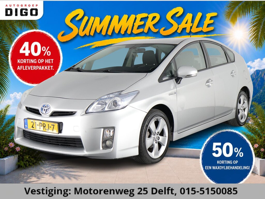Toyota Prius 1.8 HYBRIDE AUTOMAAT ASPIRATION 100% DEALERAUTO PARKEERSENSOREN ACHTER. KEYLESS ENTRY. CRUISE CONTROL.