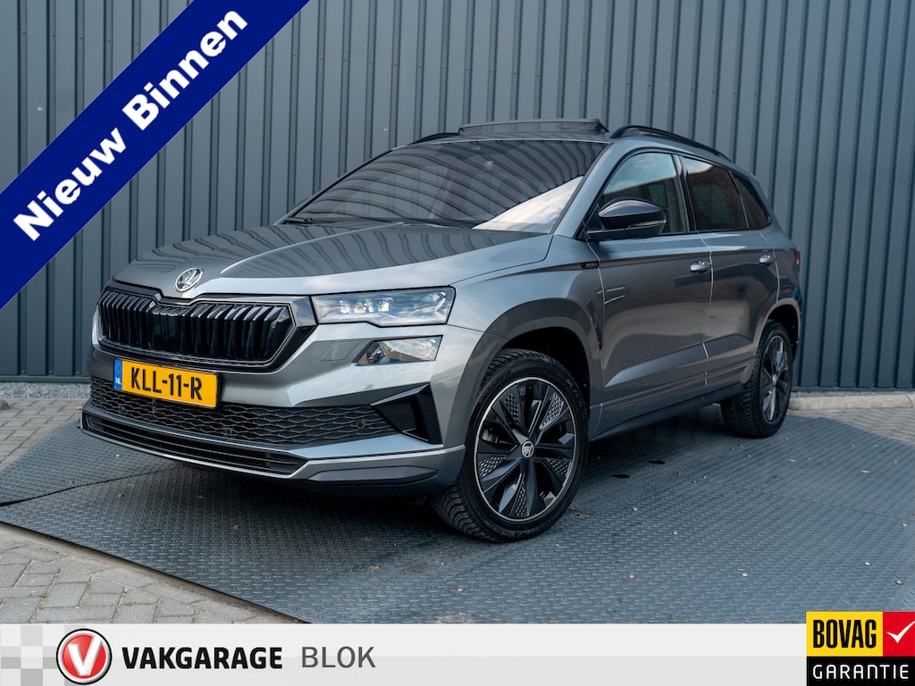 Skoda Karoq 1.5 TSI ACT Sportline Business | Panodak | Trekhaak wegkl. | Stoel geheugen | Leder | Prijs Rijklaar!!