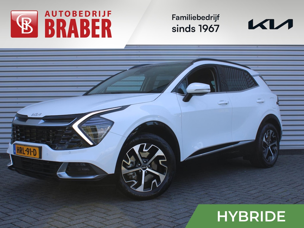 Kia Sportage 1.6 T-GDi Hybrid DynamicPlusLine | Stuur-/stoelverwarming | Elek. stoelverstelling + achterklep | Schuifdak | 18" LM | Matrix LED | Cruise adapt. | Camera |